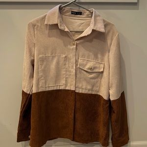 Shein button down corduroy shirt. Size S.